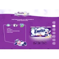 Emeka Hartie igienica, 3 straturi, 8 role Paradise - thumbs image 2