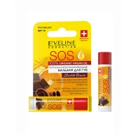 Eveline Balsam de buze SOS 100% Organic Argan Oi Chocolate Passion 4.5 ml - thumbs image 2