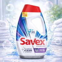 Savex Detergent lichid 0.96l Premium Whites & Color - thumbs image 2