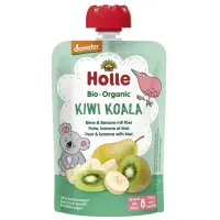 Holle Bio Organic Piure Kiwi Koala de pere, banane si kiwi (8 luni+) 100g