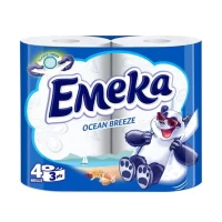 Emeka Hartie igienica, 3 straturi, 4 role Ocean Breeze