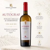 Autograf Feteasca Regala & Chardonnay vin alb sec 750 ml - thumbs image 2