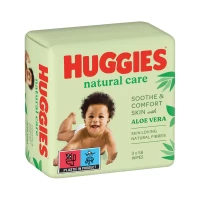 Huggies Servetele umede Natural Care 2+1 (56 x 3 buc)