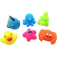 Baby Nova Забавные животные для купания, от 6 месяцев, без BPA, набор из 6 шт - thumbs image 2