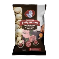 Babuskini Pelmeni cu carne de porc si gaina 900g