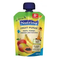 Nutrino Piure din mere, mango, papaya si banane (8 luni) 100g - thumbs image 1