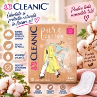 Cleanic Pure Cotton Absorbante Daily 10 buc - thumbs image 2
