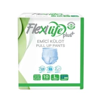 Flexi Life Plus Подгузники-Трусы для взрослых XL 120-170 см 10 шт
