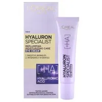 L'Oreal Paris Hyaluron Specialist крем для глаз против морщин с гиалуроновой кислотой, 15 мл