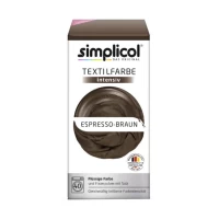 Simplicol краска для текстиля коричневый-кофе экспрессо 150 мл + 400 г