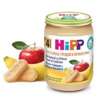 HiPP Piure de mere cu banane si biscuiti (4+ luni), 190 g