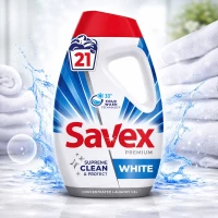 Savex Detergent lichid 0.945l Premium White - thumbs image 2