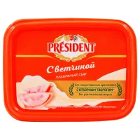 Cascaval topit crema cu Sunca President 45% 400g - thumbs image 2