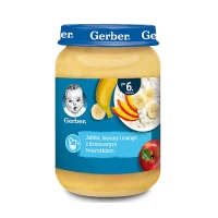Gerber Piure de mere, banane si mango cu branza de vaci 190g