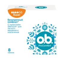 OB Тампоны ProComfort Super 8 шт - thumbs image 2