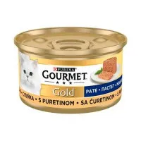 Gourmet Gold Hrană umedă pentru pisici pateu cu curcan 85g