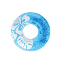 Colac gonflabil transparent cu imprimeu floral, 91 cm, max. 60 kg, 3 culori, 9+ ani, Intex (59251)