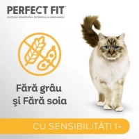 Влажный корм для взрослых кошек Perfect Fit с курицей в соусе для чувствительных 85 г - thumbs image 2