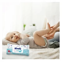 Kindii Pure Water 99% servetele umede pentru copii 60 buc - thumbs image 3