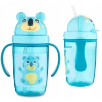 Поильник Canpol babies Hello Little с силиконовой насадкой Бирюзовый 350 мл - thumbs image 4