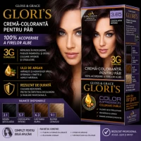 Glori's Vopsea de par 3.65 Castaniu închis 50ml - thumbs image 2