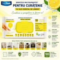 DeepFresh Влажные салфетки для чистки поверхностей Лемон 100 шт - thumbs image 3