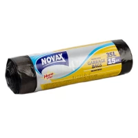 Novax Pungi de gunoi 35l / 15buc cu maner 2085 - thumbs image 2