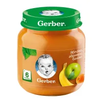 Gerber Pireu din mar, caise si banan 130 gr
