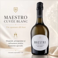 Maestro Вино игристое Cuvee Blanc белое брют 0,75л - thumbs image 2