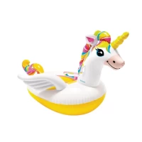 Plută gonflabilă Unicorn cu mânere, 198×140×97 cm, max. 40 kg, 3+ ani, Intex (57561)