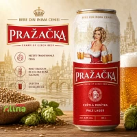 Пиво Prazacka светлое 4% 500 мл в бутылке - thumbs image 2