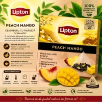 Lipton Ceai Negru Piersica & Mango 20 pac - thumbs image 2