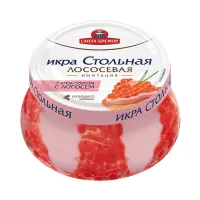 Икра лососевая "Стольная" имитация с крем-соусом с копченым лососем 220г - thumbs image 2