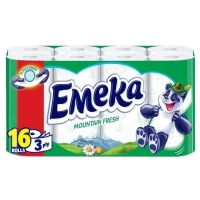 Emeka Туалетная бумага, 3 слоя, 16 рулонов Mountain Fresh