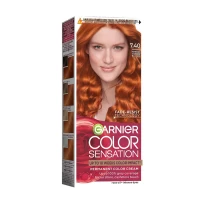 Стойкая краска для волос с аммиаком Garnier Color Sensation 7.4 Intense Amber