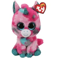Jucarie de plus TY Unicorn Gumball, 15 cm