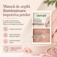 Dermokil Masca cu argila iluminatoare anti-pete, 2 × 7,5 ml - thumbs image 2