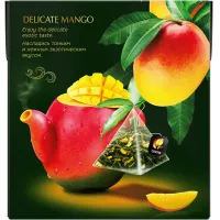Чай зеленый Curtis Delicate Mango Green Tea 20 пирамидки - thumbs image 4