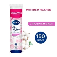 Ватные диски Aura 150 шт - thumbs image 3