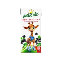 Naturalis яблочно-чёрносмородиновый сок, 200 мл