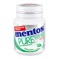 Mentos Guma de mestecat Pure White Menta Gingasie 54g