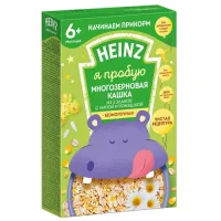 Каша безмолочная Heinz 3 Злаки с липой и ромашкой (с 6 месяцев), 180 г