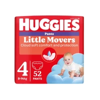 Huggies Little Movers Scutece chilotel №4, 9-14kg, pentru baietei 52 buc - thumbs image 3