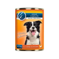 4Dog Conserva pentru caini adulti cu carne de pui 415gr