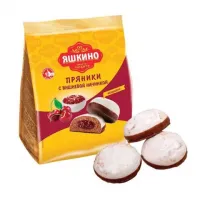 Пряники Яшкино в двойной глазури, с вишневой начинкой, 350 г - thumbs image 2