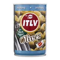 Оливки зеленые фаршированные анчоусами, Itlv (110g - 200/220) 314мл
