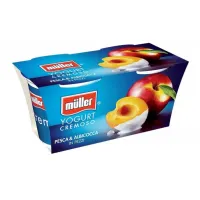 Muller Pezzi iaurt cu bucati de piersici si caise 2*125g - thumbs image 2