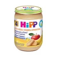 Hipp Пюре Яблоки с бананами и печеньем (4+ мес.), 190 г