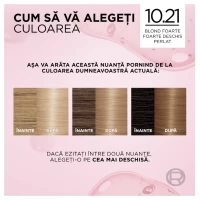 Excellence Vopsea de par 10.21 Blond Foarte Foarte Deschis Perlat - thumbs image 7