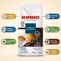 Кофе KIMBO Espresso Classico, в зернах, 1 кг - thumbs image 2